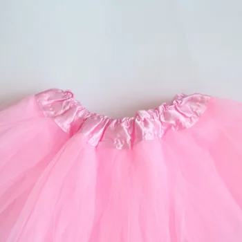 Drăguț fete fuste tutu copilul 3layers tul roz pettiskirts cu aqua panglică Căptușite copii balet costume de balet de dans fuste 5pcs/lot