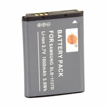 DSTE 2 BUC SLB-1137D Acumulator pentru Samsung TL34HD L74 i80 i85 i100 NV1 NV24HD NV30 NV40 NV100HD Camera