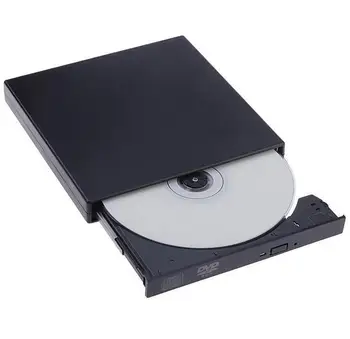 DVD USB Optic Optic Unitate de Disc Disk-uri Portabile USB 2.0 DVD-CD-DVD-Rom SATA Externe Caz Slim pentru Notebook Laptop