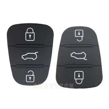 EKIY 50pcs/lot 3 butoane Cheie de la Distanță de Cauciuc Butonul Pad Pentru Hyundai I30 IX35 I20 Pentru kia cheie pad silicon Transport Gratuit
