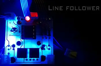 Electronice diy kit Electronic assembly kituri micro mini robot diy kituri de Linia Următoarele masina line follower ROBOT DIY