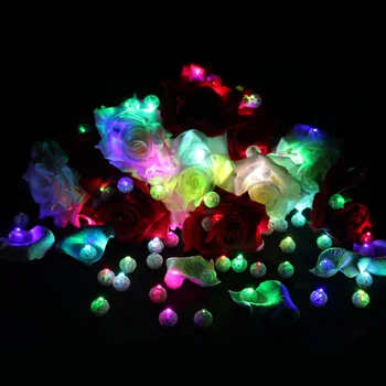 En-gros 1000 Buc/Lot Rotund RGB Mini Led Intermitent Mingea Lampa de Baloane Albe Felinar Lumini pentru Petrecere de Craciun Decor de Nunta