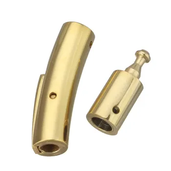 En-gros 10buc Aur-din Oțel Inoxidabil de culoare Baionetă Cleme Pentru Cablul de Piele Constatările de Bijuterii DIY Accesorii pentru Bratari