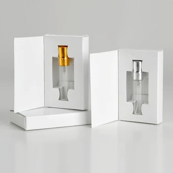 En-gros de 100 de Bucăți/Lot 5ML 16*62*98ML Personalizate Cutii de Hârtie Și Sticlă Sticlă de Parfum Cu Atomizor&gol Parfum de Ambalare