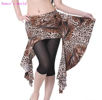 En-gros de dans fusta sexy leopard belly dance haine femei burtă de dans hip eșarfă