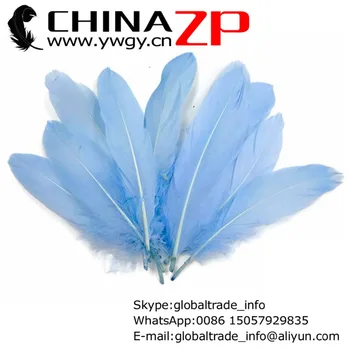 En-gros în CHINAZP Fabrica 500pcs/lot de Calitate Superioară Vopsit Albastru deschis Decorative Fantastice Gâscă Pene Vrac