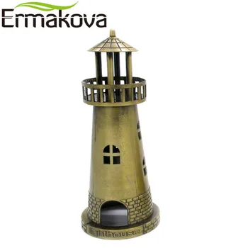 ERMAKOVA Metal Far Figurina Far Statuie Pharos Model de Far Far Turn Celebru Model de Clădire Acasă Decor de Birou