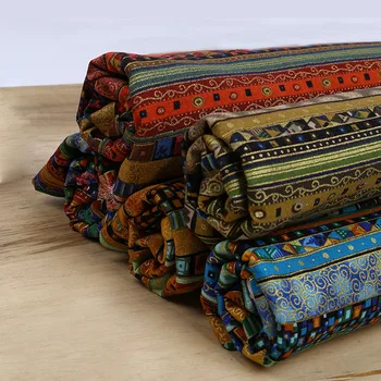 Etnice Print African Lenjerie de pat din Bumbac Tesatura DIY Manual de Cusut Tesatura Pentru Canapea Saci Rochie Home Decor de Masă 145*45CM