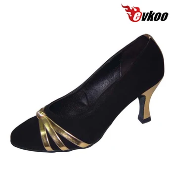 Evkoodance Confortabil deget de la picior închis latină Pantofi cu Toc Personalizat Pu Material de Inaltime Toc 7 cm Standard dansurile de Bal Pantofi Evkoo-333