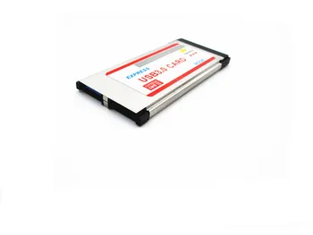 Expresscard Express card 34/54 la 2 x USB 3.0 Port Adaptor (pe Deplin în Interiorul Laptop)