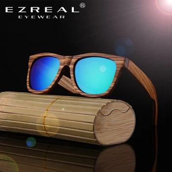 EZREAL Noi Bambus ochelari de Soare pentru Barbati ochelari de Soare din Lemn Femei de Brand Designer de Epocă din Lemn de Ochelari de Soare Oculos de sol masculino
