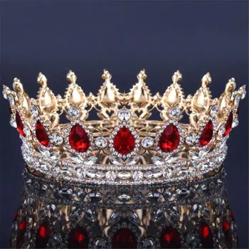 Fabrica de Mireasa Tiara Coroana Pentru Femei Frizură păr Bijuterii Mireasa Nunta Regina King, Diademe, Coroane Accesorii de Par