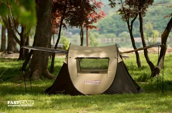 Fastcamp Super-Mare 4-5persons-Instant pop-up cortul cu Ușa Pol One touch pop-up de pescuit, camping în aer liber Cort de Familie
