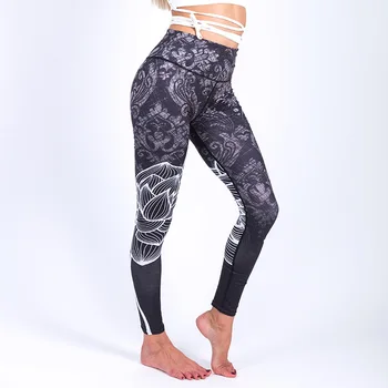 Femei Imbracaminte Sport Pantaloni Imprimate Jambiere De Yoga Yoga Pantaloni De Funcționare Colanti Sport Jambiere De Fitness Pantaloni De Compresie Ciorapi Femei