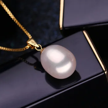 FENASY Aur de 18K peandant pearl Bijuterii coliere & pandantiv pentru iubitorii brand petrecere pandantive perle trimite s925 argint coliere