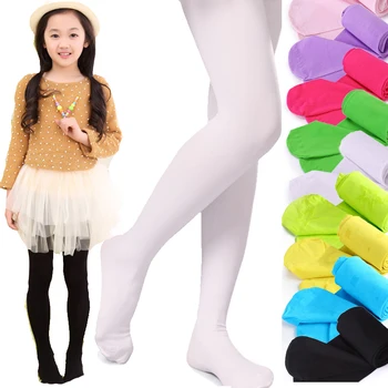 Fete Colanti Bumbac Brand Imbracaminte Copii Solid, Destul De Fata Ciorapi De Toamnă De Primăvară De Mare De Copii, Dres Fete Balet Ciorapi