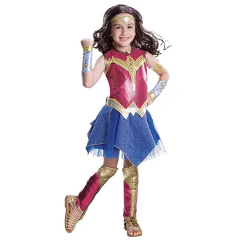 FETE fierbinti Zori De Justiție Wonder Woman Costum de Femeie film childs costum.
