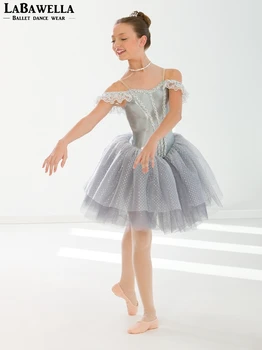 Fete gri frumusete de dormit liric dans rochie tutu costum de balerină copil de performanță rochie tutu BT0131