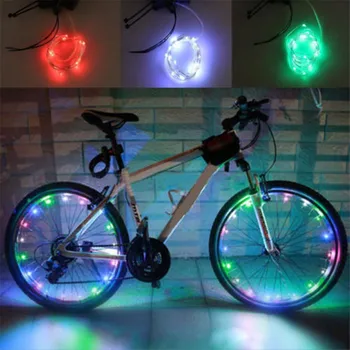 Fierbinte de Vânzare Biciclete Roată de Bicicletă decora lumină Anvelope Vorbit Sârmă de Oțel Rim 20 LED-uri Ciclism Flash de Lumină