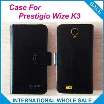 Fierbinte! În stoc Prestigio Wize K3 Caz,6 Culori de Înaltă Calitate din Piele Exclusive Caz Pentru Prestigio Wize K3 Capac de Urmărire Telefon