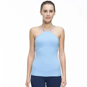 Fitness Femei Tricouri fără Mâneci Jogging Vesta Sport Sport Funcționare Haine Strâmte Yoga Top cu Respirabil iute Uscat Spandex