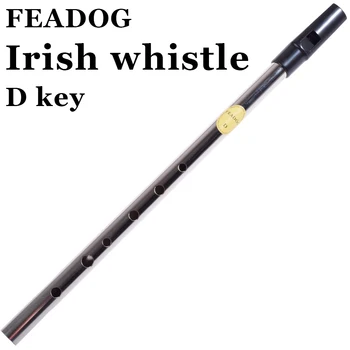 Fluier Irlandez Flaut Feadog Fluier Staniu Feadan D Flauta Pennywhistle Irlanda Mini Vânt Instrument Muzical De Buzunar 6 Gaura Incepator