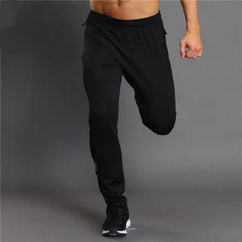 GANYANR Brand care Rulează Pantaloni Barbati de Fitness Jambiere Gimnastică, Jogging Sport Pantaloni Lungi Solide de Poliester Harem Plin Lungime de Formare