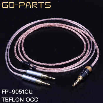 GD-PIESE de schimb de 1,2 m pentru Căști Upgrade Cablu Teflon Argint OCC Sârmă setul cu Cască 5N Casti Cablu Pentru Hifi HD700 8 Nuclee 7 Strandsx0.1mm