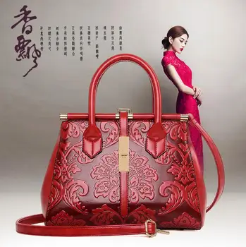 Geanta din nou 011217 femei de moda Chineză singur umăr tote sac