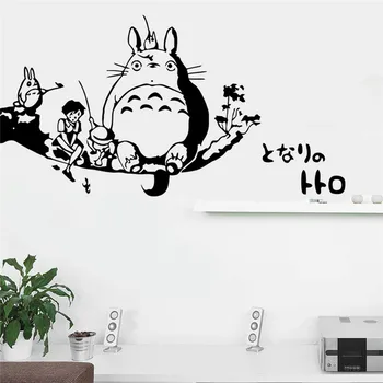 Ghibli Totoro - Pescuit Arta De Perete Autocolant Cutie Vecinul Meu Totoro Dormitor Copii Autocolante De Perete Decor Deca Camera Pentru Copii
