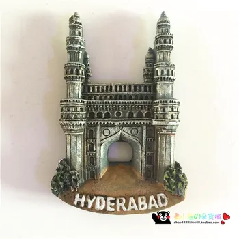 Haiderabad India Magnet de Frigider de Suveniruri de Călătorie de Mână de culoare punct de Reper Oraș Frigider Autocolant Decor Bucatarie Mesaj de Post