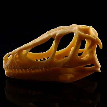 Halloween Rășină VelociRaptor Craniu Replica Model De Cap De Figurină Replica Acasă Decor Pentru Bar