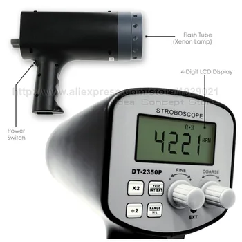 Handheld Stroboscop Xenon Flash Tip Metru 50~12.000 de FPM Gama 110V sau 220V Digital