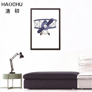 HAOCHU Moderne, Abstracte, Geometrice, Animale, Arta de Imprimare Imagini de Perete Poster Panza Pictura Camera pentru Copii Decor Acasă Flamingo Cerb Păsări