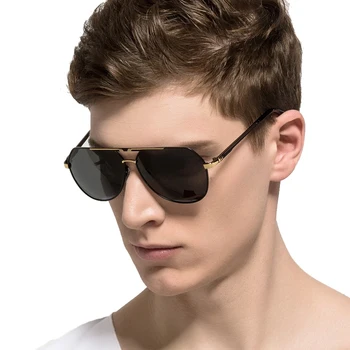 HD Ochelari de Bărbați ochelari de Soare Polarizat Broasca Oglinda de Conducere Ochelari Albastru Film de Acoperire Soare Gafas de Pescuit Oculos De Sol LD122