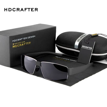 HDCRAFTER Moda ochelari de Soare de Designer de Brand pentru Bărbați ochelari de Soare Polarizat de Conducere Ochelari de Soare pentru Barbati UV400 Ochelari