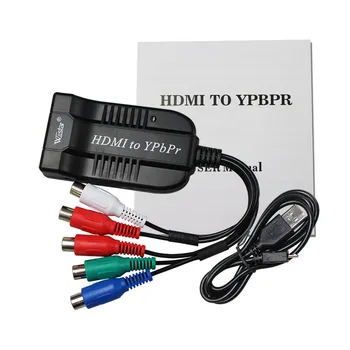 HDMI 1080P La RGB Component YPbPr Video și R/L HDTV Adaptor Audio Converter