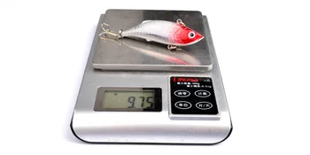 HiUmi 6Pcs Metal VIB Pescuit Momeli Ochii 3D de Pescuit Momeală Greu Înalte Cârlige de Pescuit Lures 8cm 11.8 g Crank bait