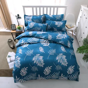 Home textile frunze proaspete set de lenjerie de pat verde regele regina ananas plapuma pat foaie de plat lenjerie de pat AB partea lenjerie de pat cinci dimensiuni