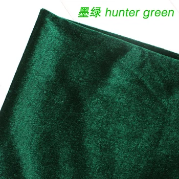 Hunter Verde de Mătase, Catifea Tesatura Velur Pleuche Material de Masă de Masă de Acoperire Tesatura Perdea Vândut BTY