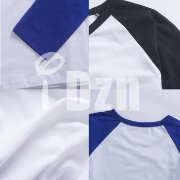 IDzn Unisex Fashion Icon eat Sleep Joc Grafic T-shirt Raglan Maneca Lunga Amuzant Tricou Barbati Fitness Casual Tee Topuri pentru Băiat
