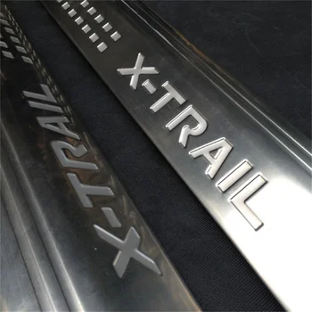 Interior Din Oțel Inoxidabil Pragului De Ușă Scuff Placa Pentru Nissan,X-Trail X-Trail XTrail Pedala De Bun Venit Pragul Accesorii Auto