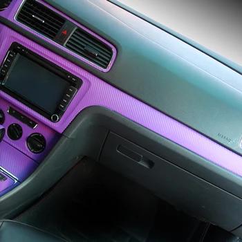 Ipoboo Auto-Styling Interior Masina Noua Consola centrala Culoare Schimbare Fibra de Carbon Laminat Decalcomanii Autocolant Pentru VW Tiguan 2010-2016