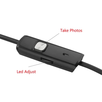 JCWHCAM 5pcs/lot de 1,5 M 5.5 MM rezistent la apa Android Endoscop USB Inspecție USB Endoscop Tub de Șarpe Mini Camere Micro Camera