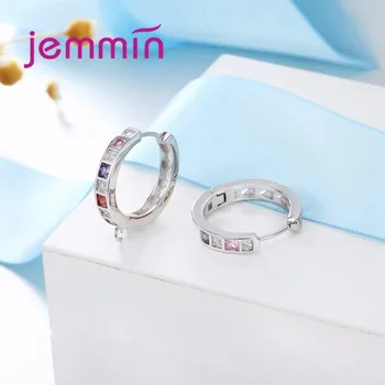 Jemmin Cristal Mixt Cârlige Ureche Conector de Sârmă Accesoriu Pentru Bijuterii DIY Fine de Argint 925 Hoop Cercel Constatările Componentă