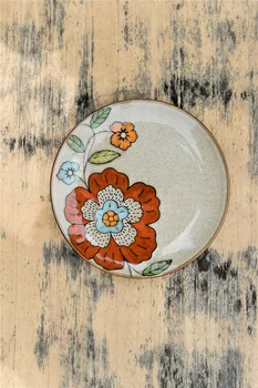 JingDeZhen produse alimentare de Vest 8 inch placa ceramica de mână-pictat flori de fructe vase ceramice plăci