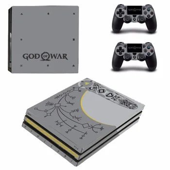 Joc god of War 4 PS4 Pro Piele Autocolant Decal Pentru PS4 PlayStation 4 Pro Consola si 2 Controllere PS4 Pro Skin-uri Autocolante de Vinil