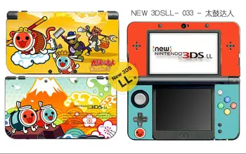 Jocul accesorii pentru Nintendo New 3DSLL/XL ( Prea Tambur de Vinil Piele Autocolant Protector + Split Caz de Cristal Shell Cover)
