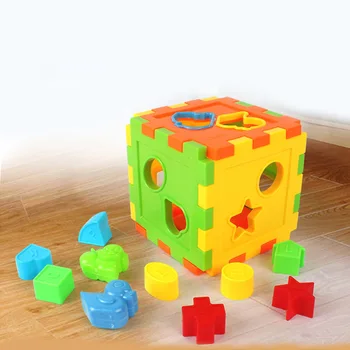 Jucarii Pentru Copii De Colorat Pătrat De Potrivire, Sortare Cutie Copil Precoce Jocuri Pentru Copii De Învățământ Imagine Puzzle Jucărie B