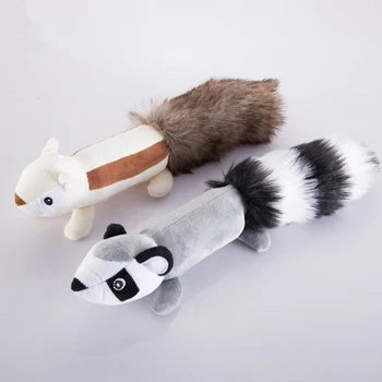 Jucării câine Scartaie Animale, Veveriță/Sconcs Sunet Jucării Anti-Muște pot fi Redate de Înaltă Calitate Interactive Amuzante animale de Companie Jucărie pentru Pisici si Caini de 30cm